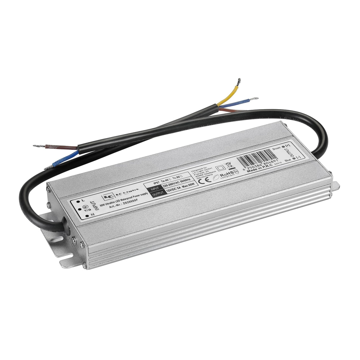 LED Trafo 100W IP67 24V 4,2A Aluminium vergossen