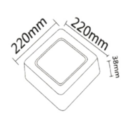 Aufputz LED-Panel 18W – Energieeffizient, 1360 Lumen, 120° Abstrahlwinkel