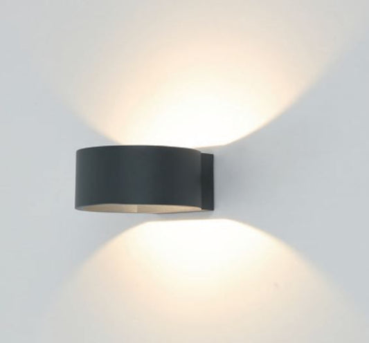 LED Wandleuchte Aero UP & DOWN 6W 3000K – Außenwandleuchte IP54 Anthrazit.