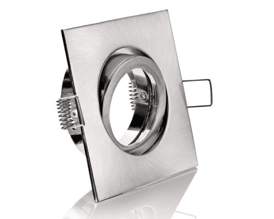 Einbaurahmen Edelstahl Rund Klickverschluss/Bajonett Flat LED Dimmbar