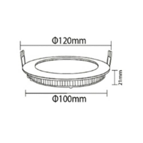 6W LED Panel – Energieeffiziente Innenbeleuchtung, 120° Abstrahlwinkel, 6500K/4200K/3000K, IP20
