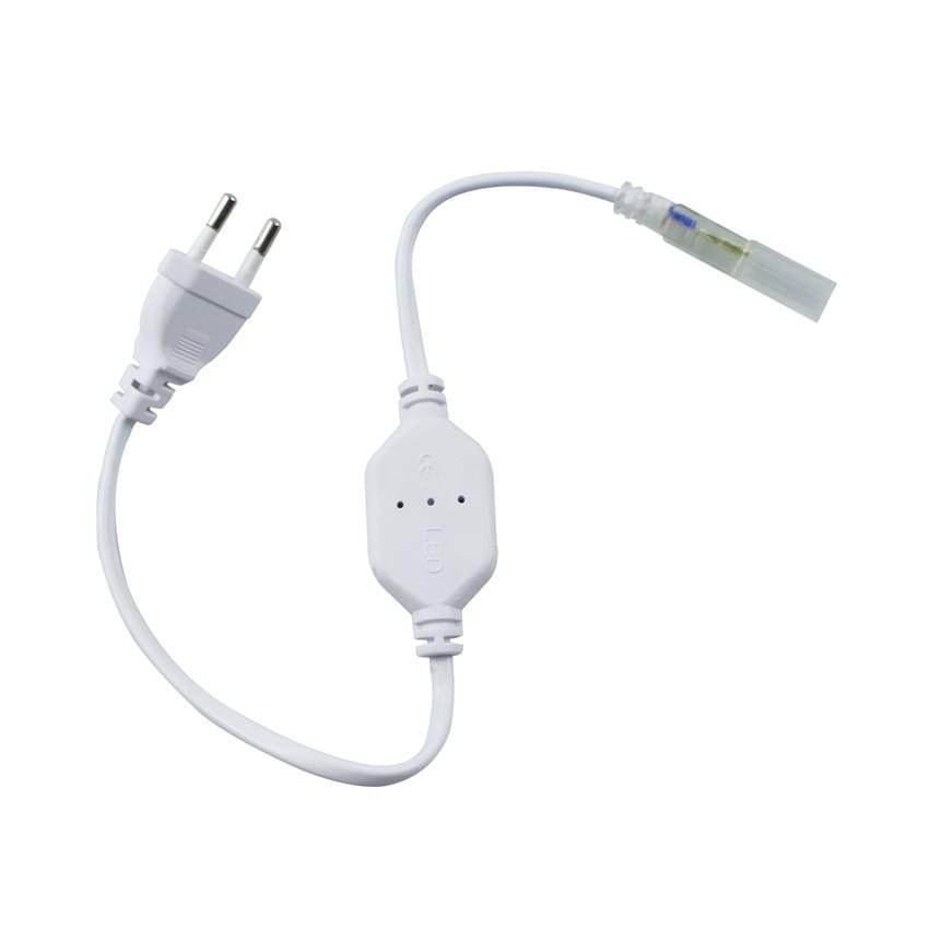 LED Netzteil 230V für einfarbige Lichtschläuche – EU-Stecker, 60 LEDs/m, IP20, Innenbereich"