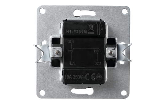 Jalousie-Taster McPower "Flair", Hoch und Runter, 250V~/10A, UP, anthrazit.