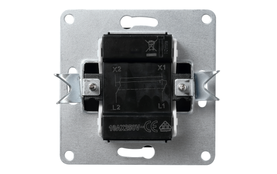 Kreuzschalter McPower "Flair", 250V~/10A, UP, anthrazit.