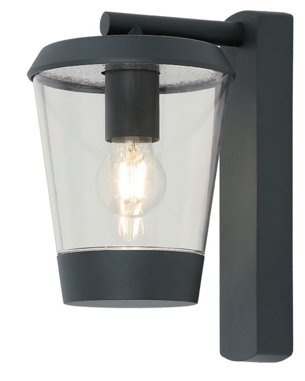 Wandleuchte Rustica E27 – Außenwandleuchte IP54 Aluminium Anthrazit