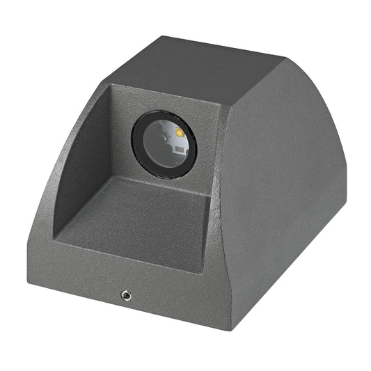 LED Wandlampe Up & Down – Aluminium, 2x 3W LED, IP54, Warmweiß
