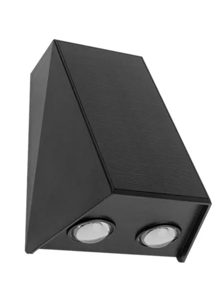 Tank Solar LED Wandleuchte UP/DOWN IP54 Schwarz Matt