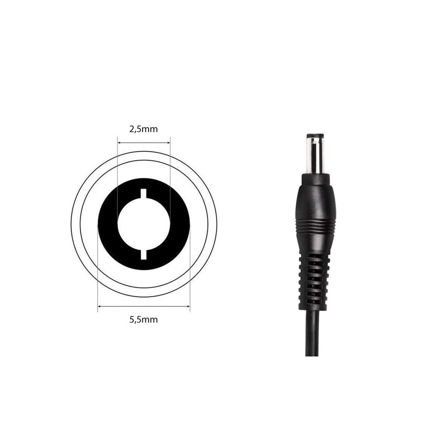 12V 5A Netzteil Adapter, AC 100-240V bis DC 12 Volt 5 Amp 60W Stromversorgung für LED Lichtstreifen