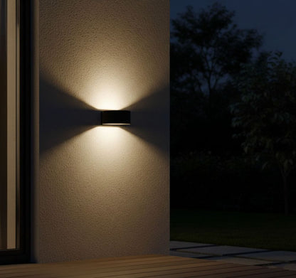 LED Wandleuchte Aero UP & DOWN 6W 3000K – Außenwandleuchte IP54 Anthrazit