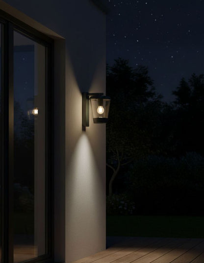 Wandleuchte Rustica E27 – Außenwandleuchte IP54 Aluminium Anthrazit