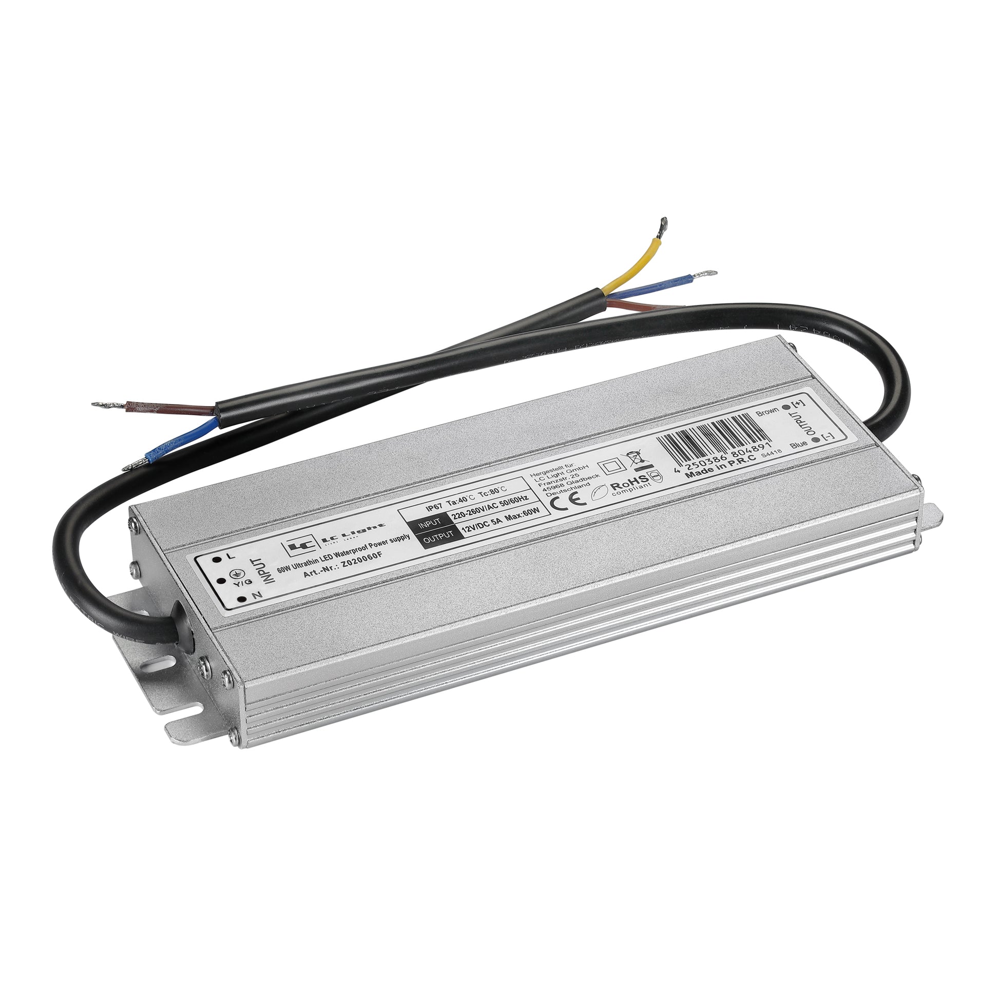 LED Trafo 100W IP67 24V 4,2A Aluminium vergossen
