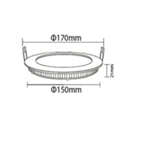 12W LED Panel – Energieeffiziente Innenbeleuchtung, 120° Abstrahlwinkel, 6500K/4200K/3000K, IP20