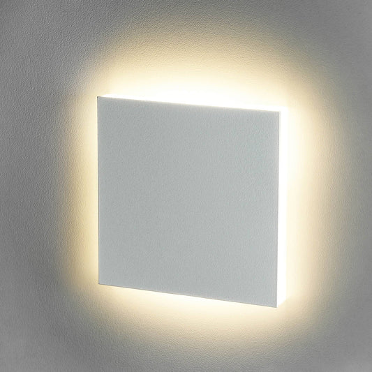 LED-Treppenbeleuchtung – Wandeinbauleuchte in Weiß, Rundum quadratisch für stilvolle Akzente