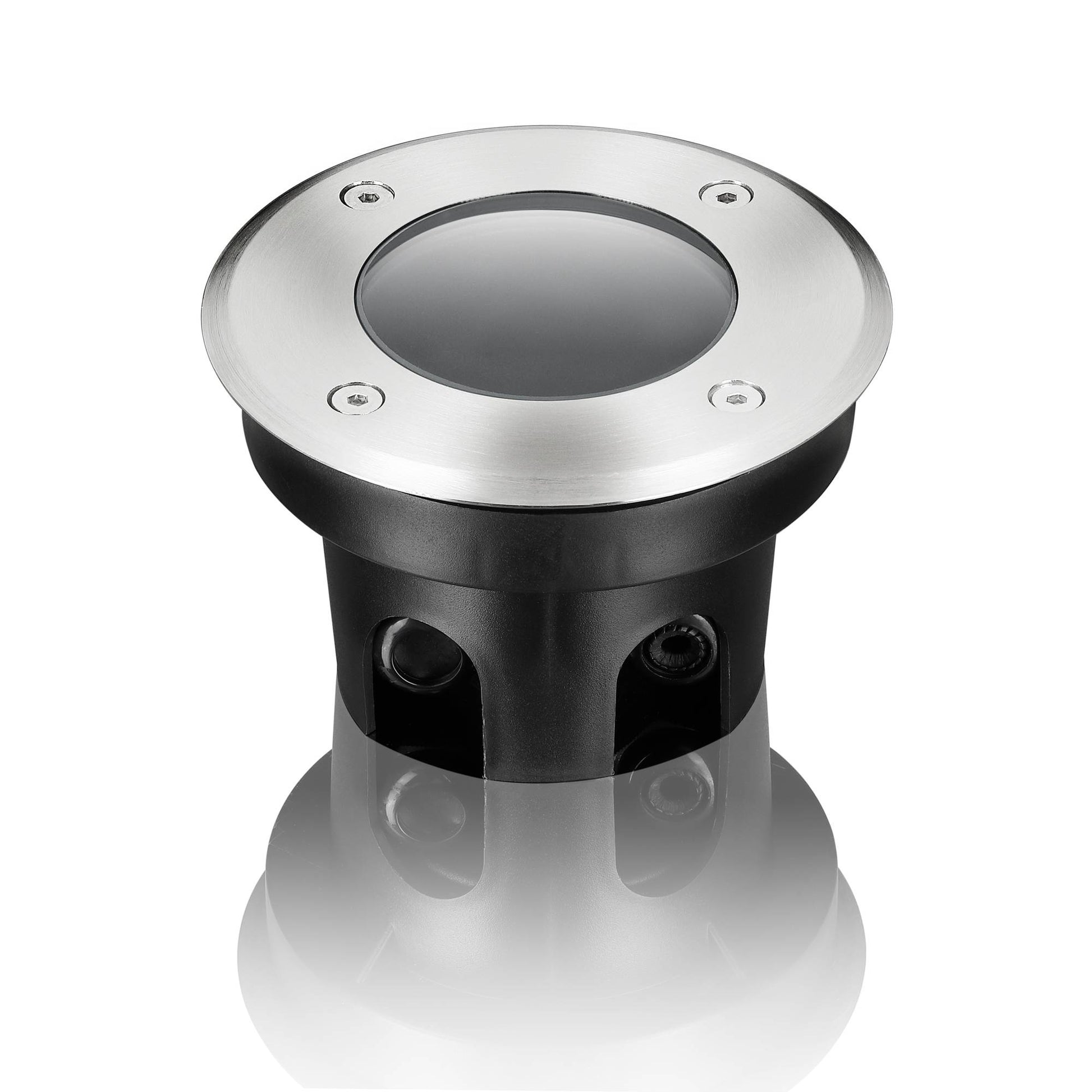 Bodeneinbaustrahler Ultra Flach Rund Edelstahl 1Tonne Befahrbar 230V