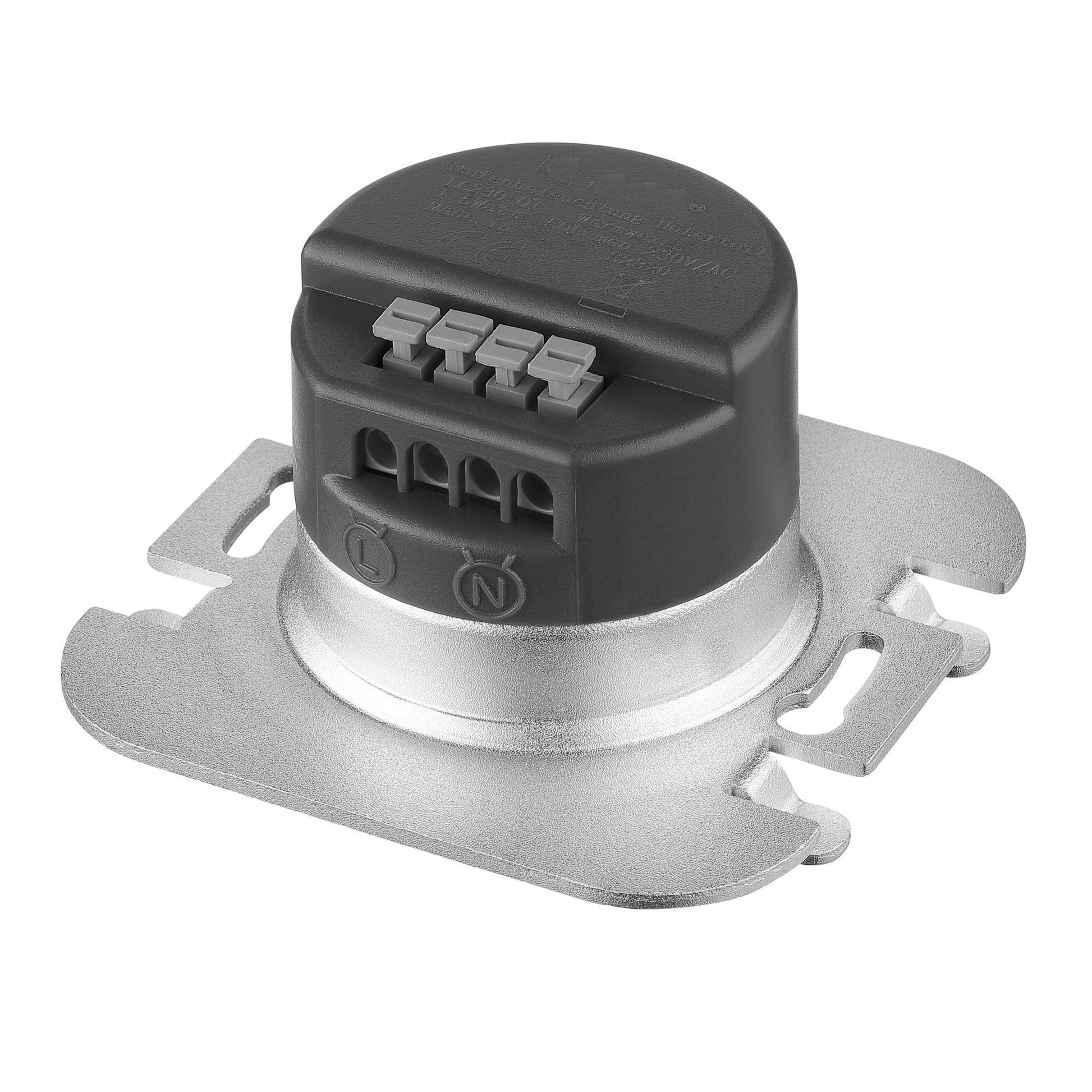 LED-Treppenbeleuchtung 230 V Wandeinbauleuchte mit Rundherumbeleuchtung – Eleganter Rahmen, 360°