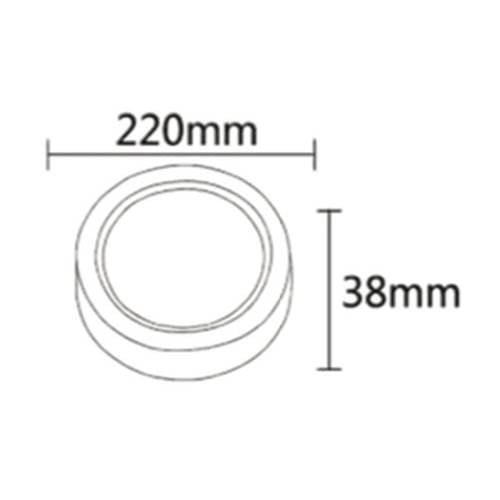 Aufputz LED-Panel 18W – Energieeffizient, 1360 Lumen, 120° Abstrahlwinkel