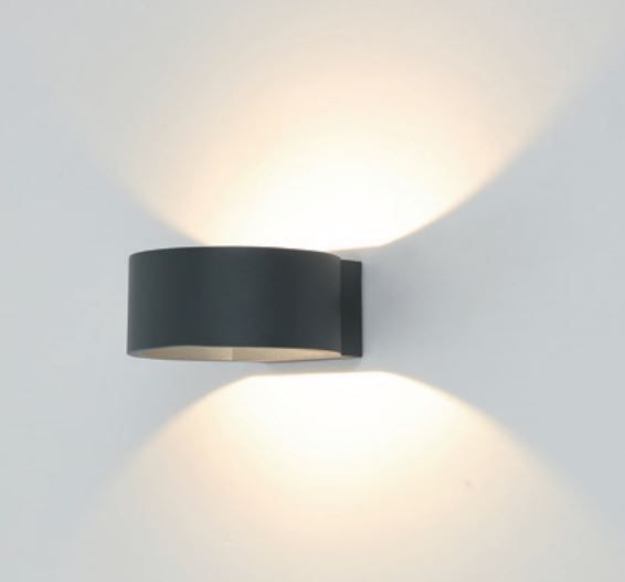 LED Wandleuchte Aero UP & DOWN 6W 3000K – Außenwandleuchte IP54 Anthrazit