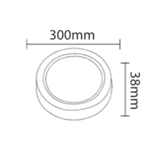 LED-Panel 24W – Klares Licht, Angenehm für Augen, Direktanschluss, IP20