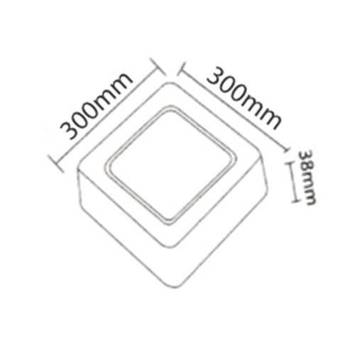 LED-Panel 24W – Klares Licht, Angenehm für Augen, Direktanschluss, IP20