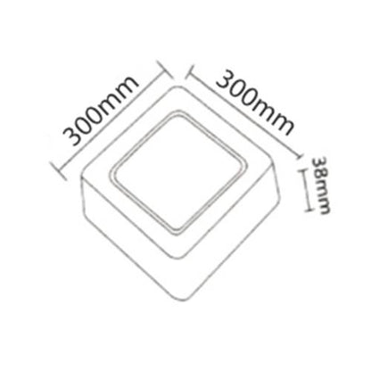 LED-Panel 24W – Klares Licht, Angenehm für Augen, Direktanschluss, IP20