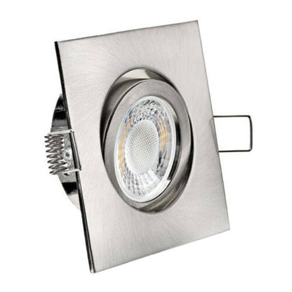 Einbaurahmen Edelstahl Klickverschluss/Bajonett Flat LED Dimmbar