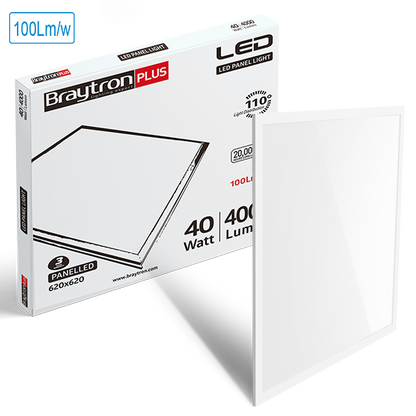 LED Rasterleuchte 40W 6500K – Effiziente beleuchtung | 62x62 cm, 4000 lm