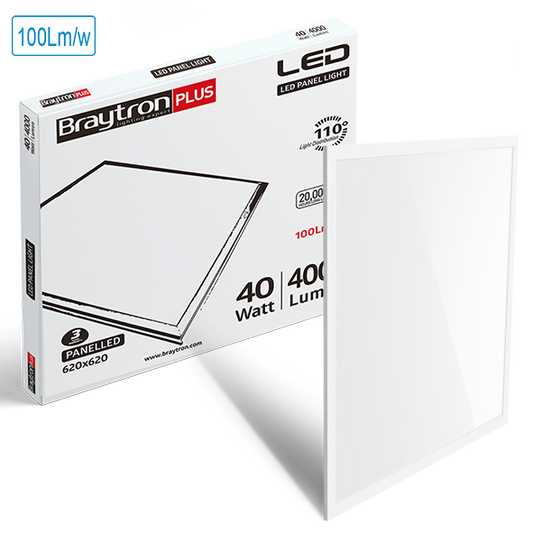 LED Rasterleuchte 40W 6500K – Effiziente beleuchtung | 62x62 cm, 4000 lm