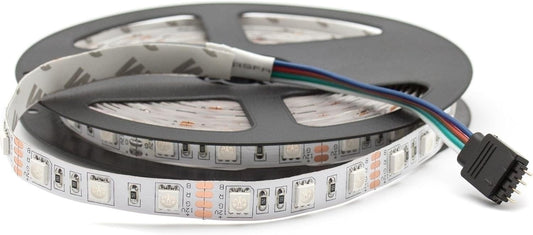 LED Band 24V RGB 30SMD/m – 5 m 2 mm flach 120° Abstrahlwinkel Innenbereich IP20