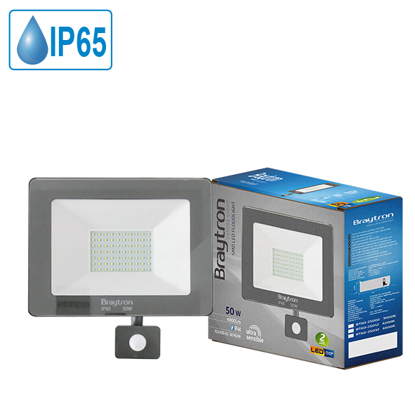 LED Strahler/Fluter 50W=320W 4000Lumen Ip 44 Sensor 