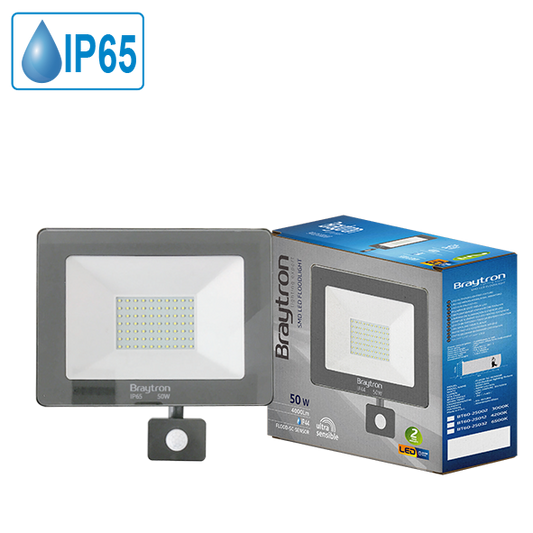 LED Strahler/Fluter 50W=320W 4000Lumen Ip 44 Sensor 