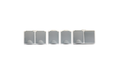 Feuchtraum Aufputz-Set IP54 – 4-teilig Schalter & Steckdosen Grau.
