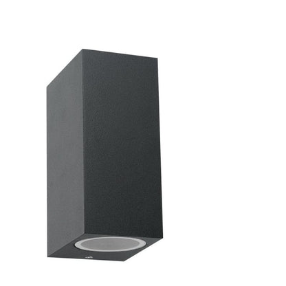 Wandleuchte UP&Down 2×GU10 230V – Schwarz, Eckig, inkl. LED 5 W 410 Lumen