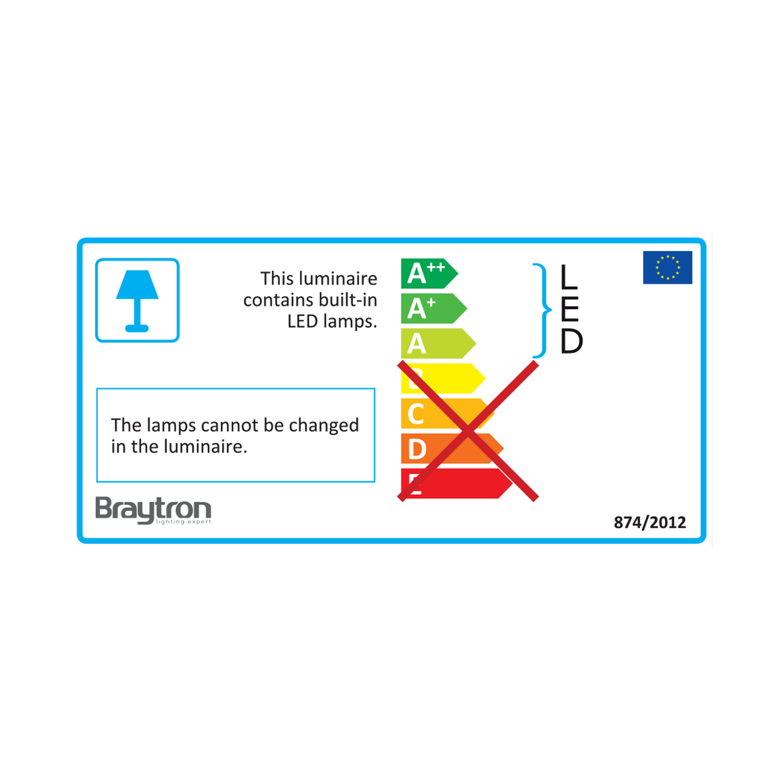 Braytron PLUS LED-Flächenleuchte 1200x300 mm | 50W | 4000 lm |