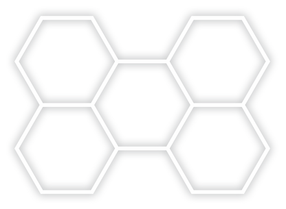 5-teiliges Hexagon-LED-Licht – leistungsstarke Beleuchtung für Werkstatt Garage.