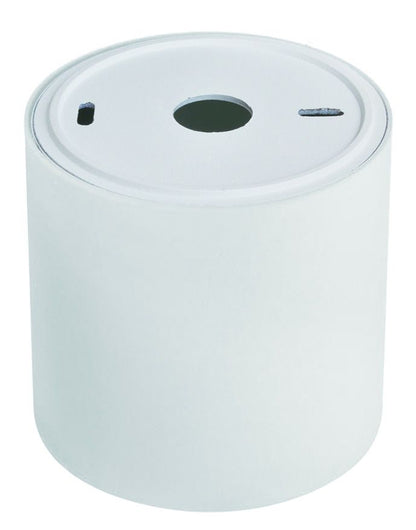 Aufbaustrahler Alu rund – Doppelring Schwarz Matt / Weiß Matt