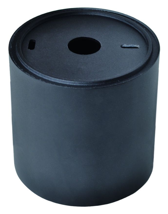 Aufbaustrahler Alu rund – Doppelring Schwarz Matt / Weiß Matt