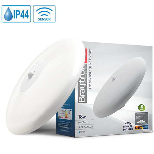 Deckenlampe Braytron mit Sensor Ip44 18w=1440 Lumen