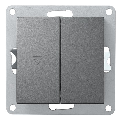 Jalousie-Taster McPower "Flair", Hoch und Runter, 250V~/10A, UP, anthrazit.