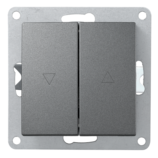 Jalousie-Taster McPower "Flair", Hoch und Runter, 250V~/10A, UP, anthrazit.