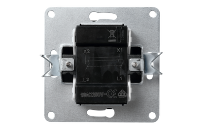 Kreuzschalter McPower "Flair", 250V~/10A, UP, anthrazit.