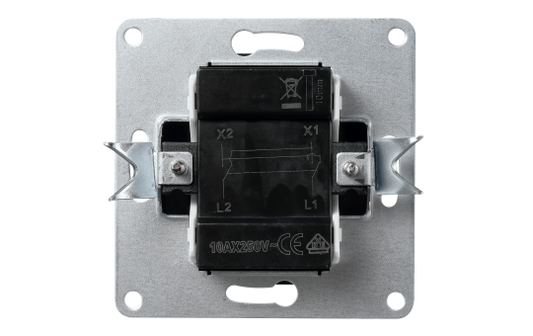 Kreuzschalter McPower "Flair", 250V~/10A, UP, anthrazit.