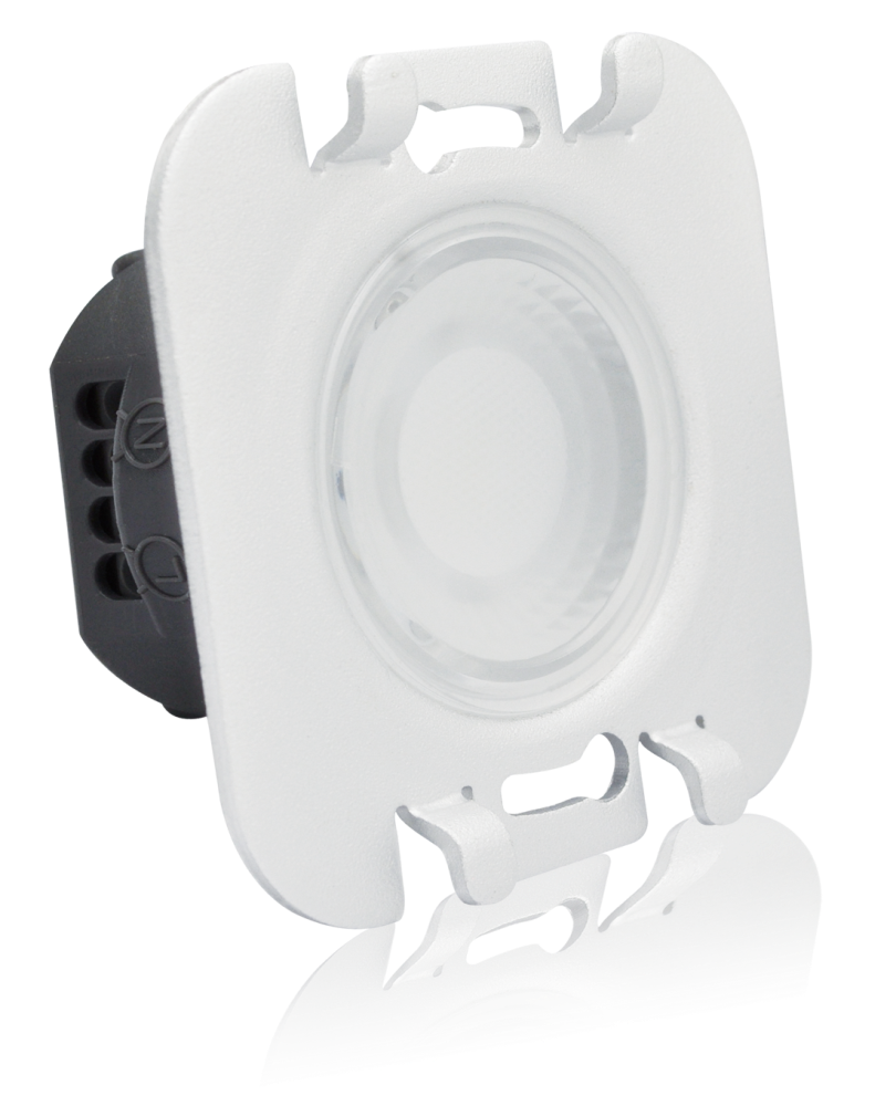 LED-Treppenbeleuchtung 230 V Weißer Aluminiumrahmen mit unterem Lichtbalken Rundherum Beleuchtung