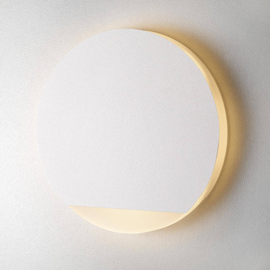 Treppenbeleuchtung - LED Wandeinbauleuchte in Weiß - Rund