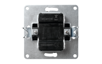 Schalter McPower "Flair", 250V~/10A, UP, anthrazit mit Orientierungsleuchte.