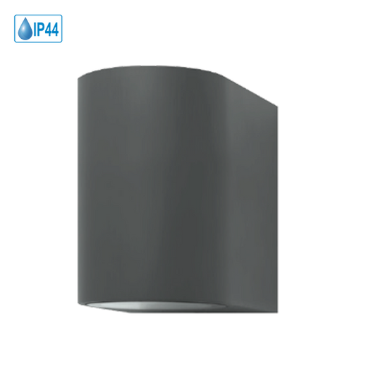 Moderne LED Wandleuchte DownLight – Antrazit, 5W GU10 LED, IP44, 360 Lumen