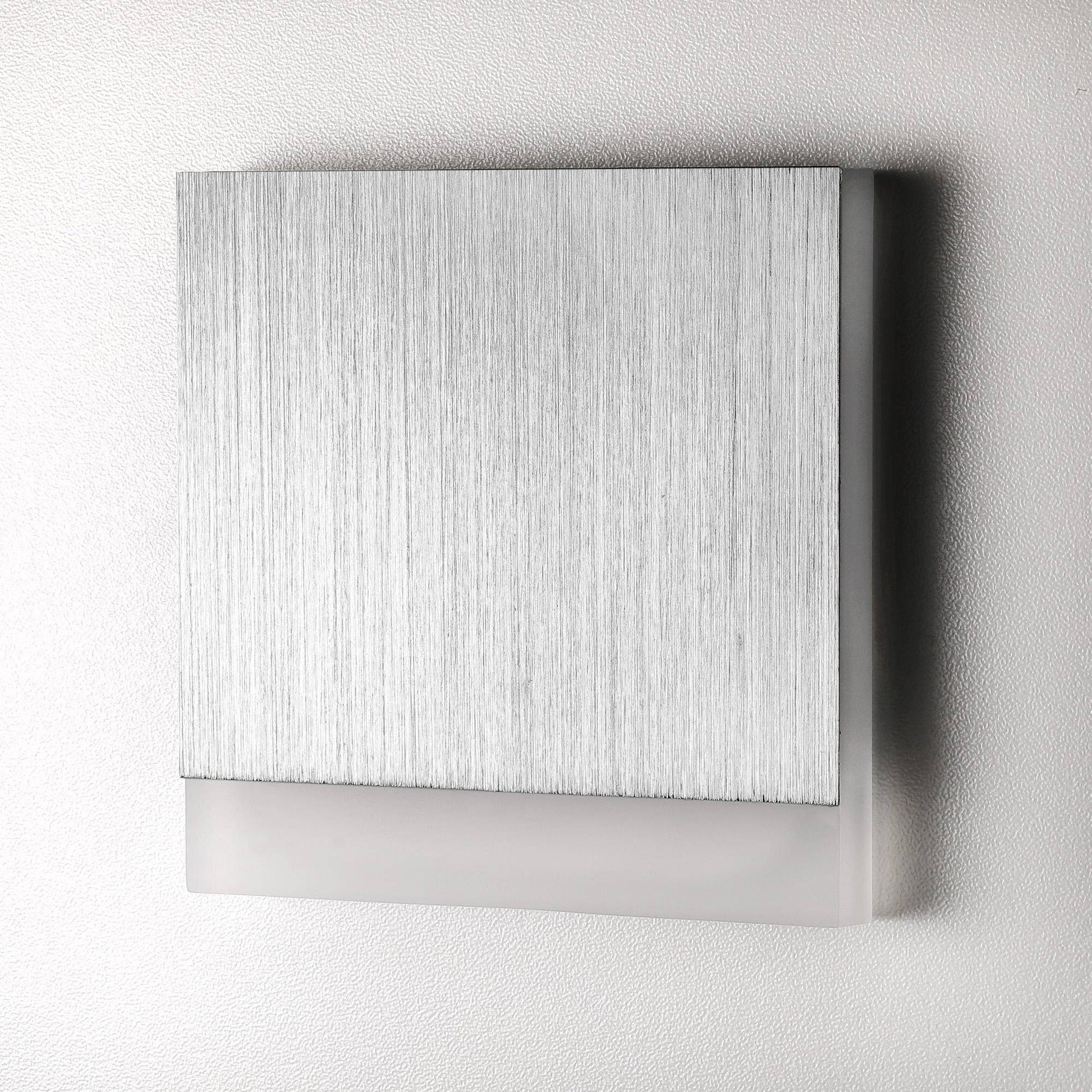 Treppenbeleuchtung - LED Wandeinbauleuchte in Aluminium