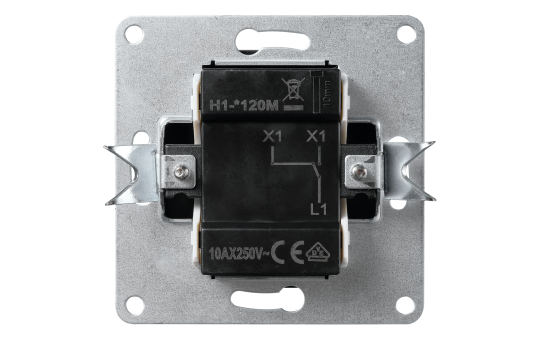 Wechselschalter McPower "Flair", 250V~/10A, UP, Steckanschluss, anthrazit.
