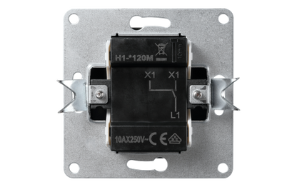 Wechselschalter McPower "Flair", 250V~/10A, UP, Steckanschluss, anthrazit.