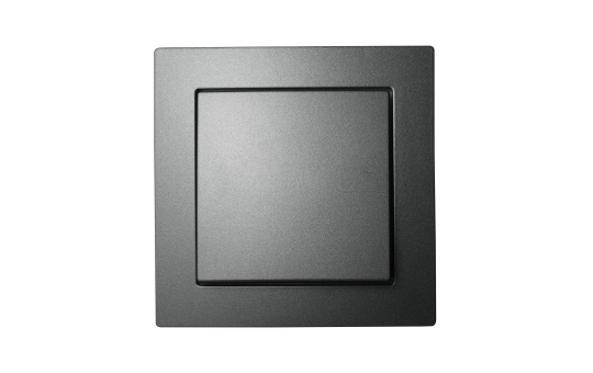 Wechselschalter McPower "Flair", IP44, 250V~/10A, UP, anthrazit, Steckanschluss.