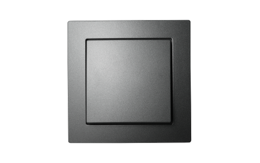 Wechselschalter McPower "Flair", IP44, 250V~/10A, UP, anthrazit, Steckanschluss.